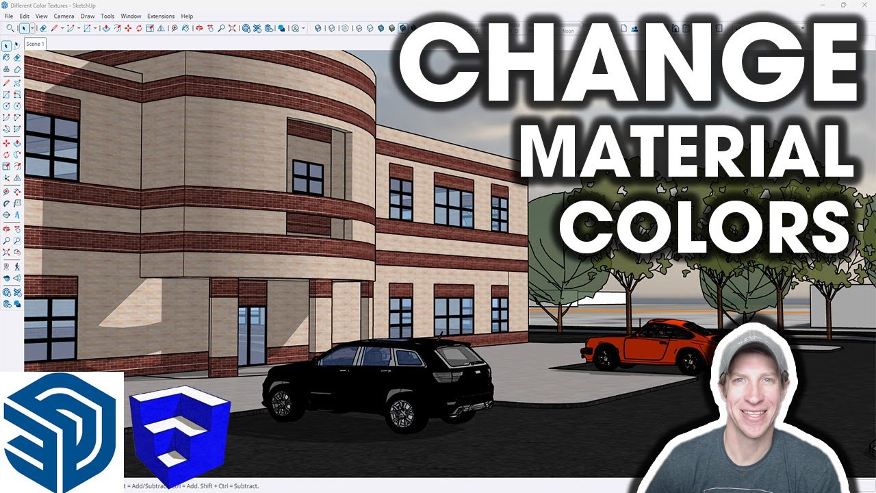 Как создать ЦВЕТОВЫЕ ВАРИАЦИИ любого материала в SketchUp!