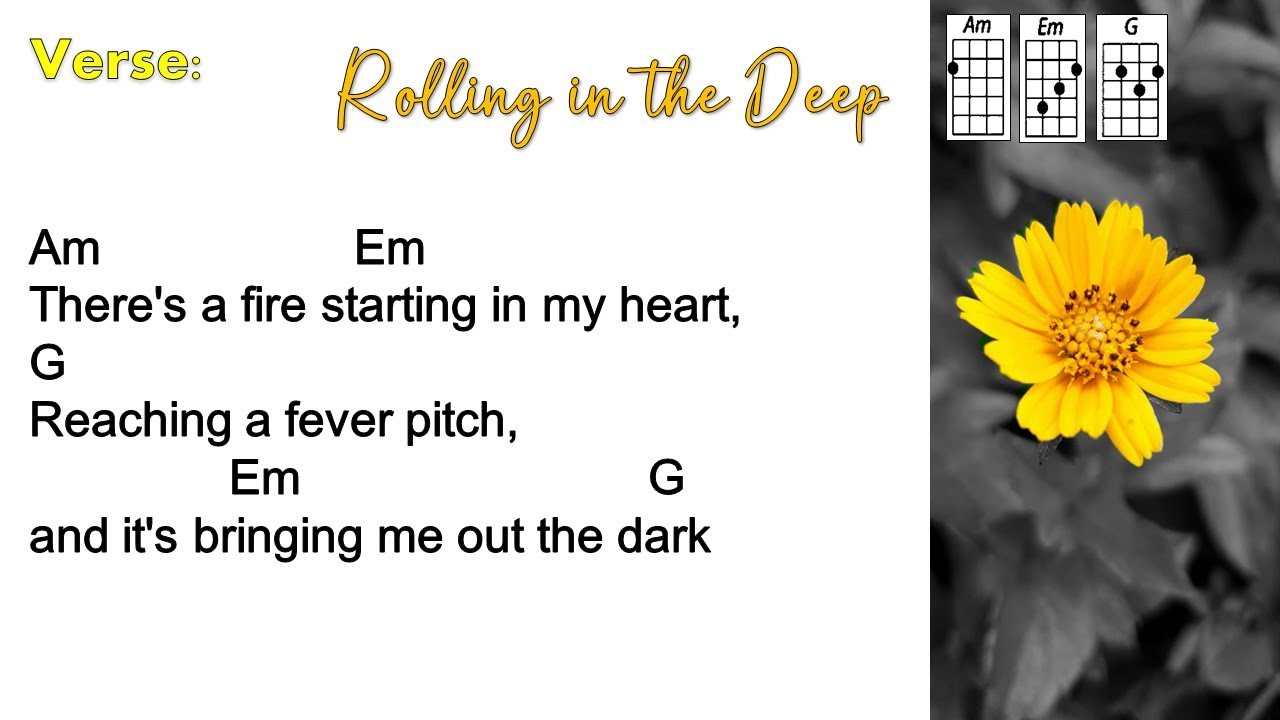 Rolling in the Deep - Adele (Ukulele Play Along)