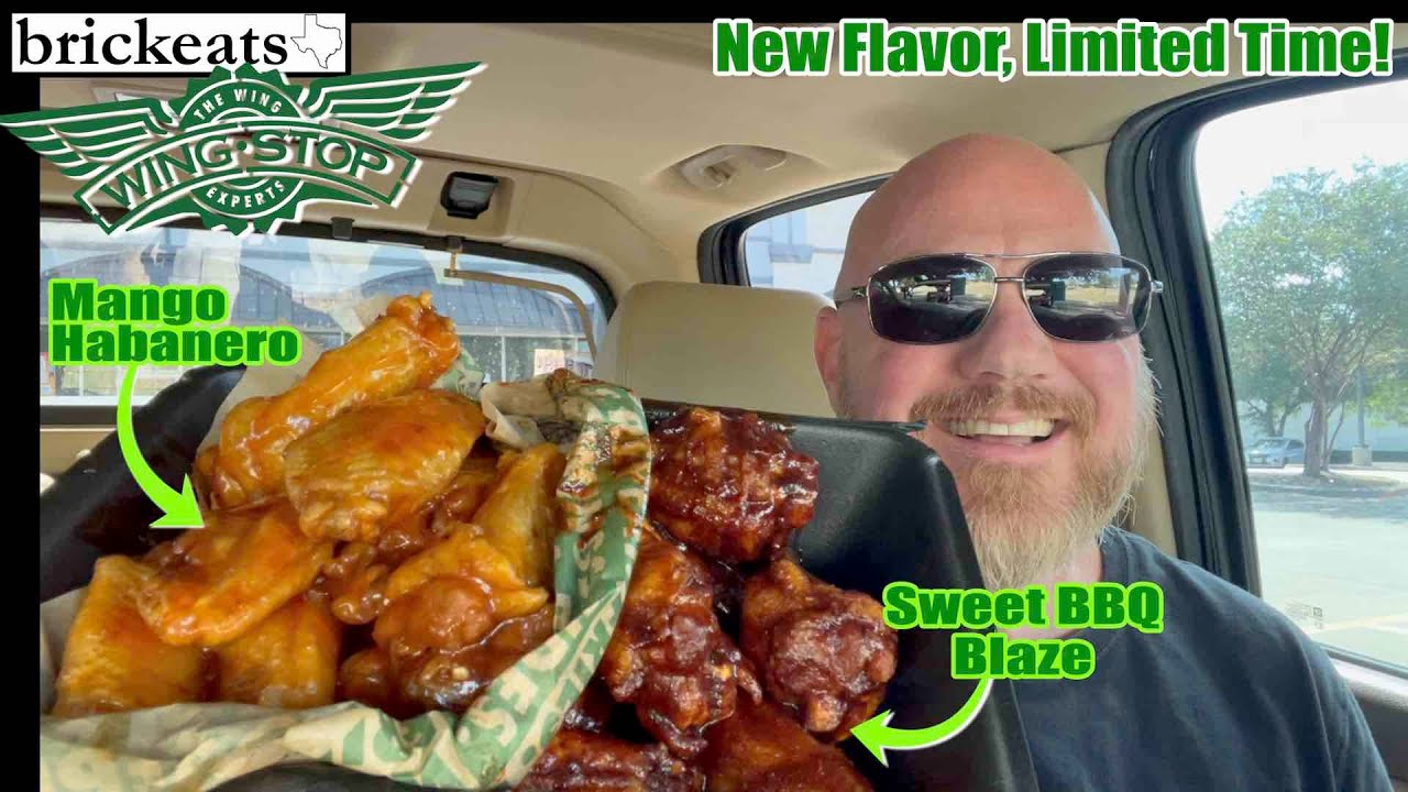 Wingstop NEW Sweet BBQ Blaze Flavor REVIEW- Compared to Mango Habanero (My Fav) brickeats