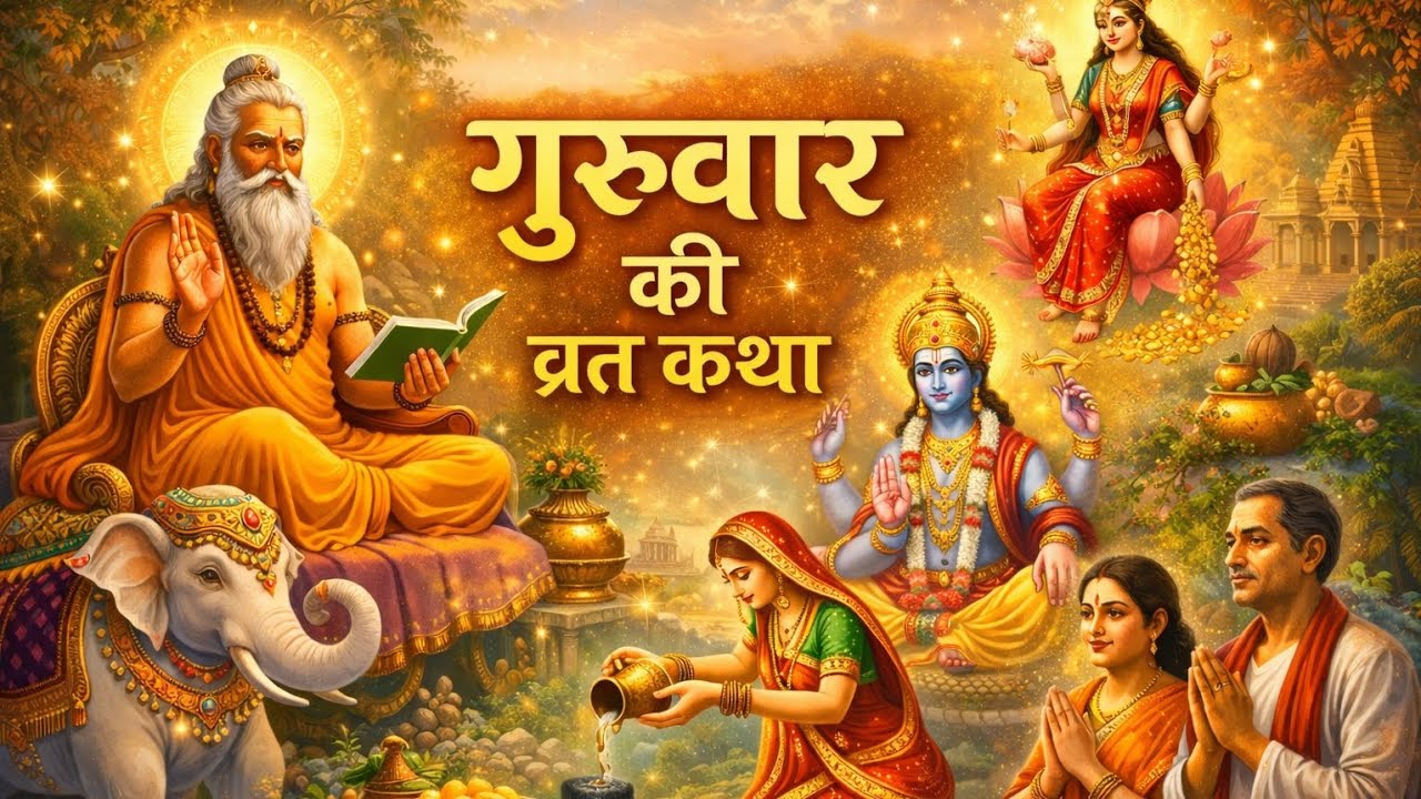 Presented by bhaktimarg, गुरुवार की व्रत कथा।guruvar ki vrat kath।।बृहस्पतिवार कथा गुरुवार व्रत कथा