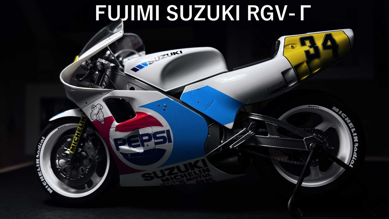 SUZUKI RGV Γ XR74 FUJIMI 1/12 scale plastic model [Full Build]