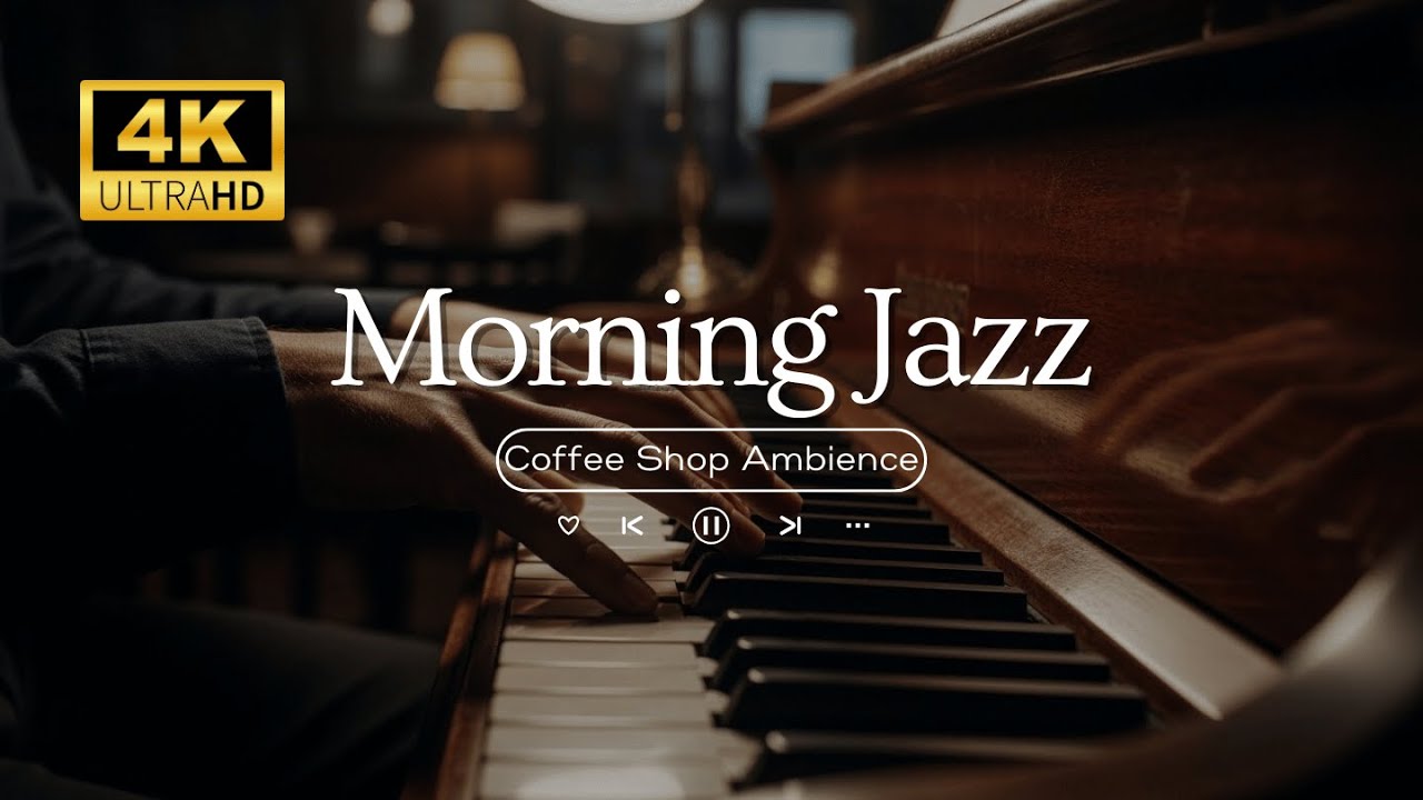 Smooth Jazz Instrumental Music & Cozy Autumn Street Coffee Shop Ambience - Coffee Shop Jazz