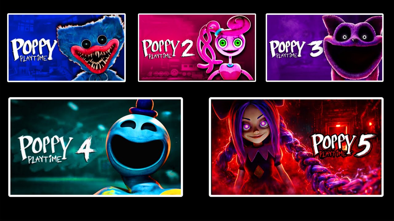 POPPY PLAYTIME: ALL CHAPTERS 1, 2, 3, 4 & 5 Full Gameplay Walkthrough & Ending