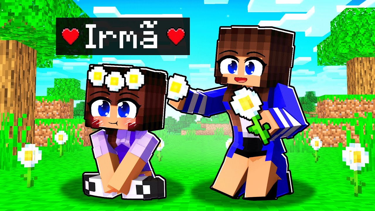 CUIDANDO da MINHA IRMÃ MAIS NOVA no Minecraft ◂Miika▸
