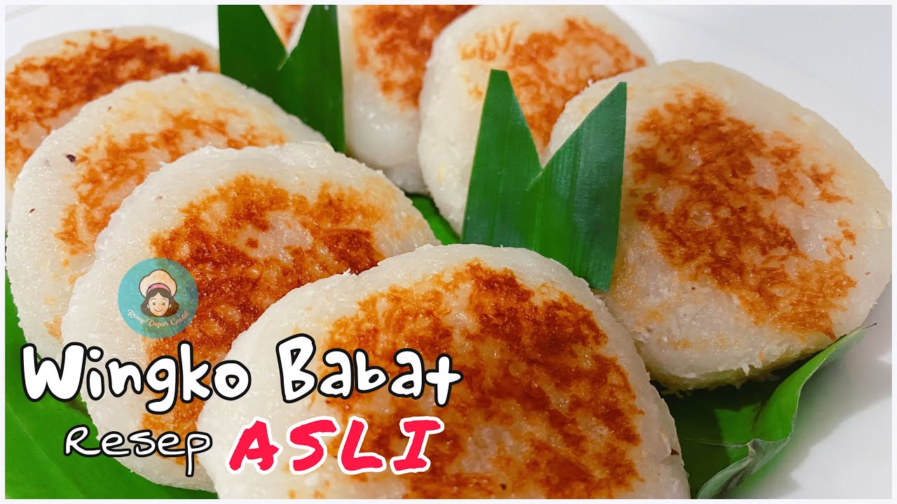 Resep Wingko Babat ASLI  Cukup 4 Bahan + Pakai Teflon