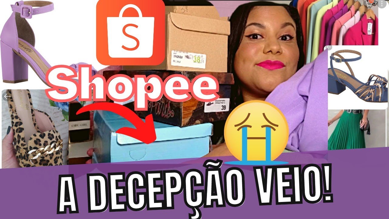 COMPREI ROUPAS E SAPATOS NA SHOPEE #15 GRANDE DECEPÇÃO COM UMA SANDÁLIA 😭