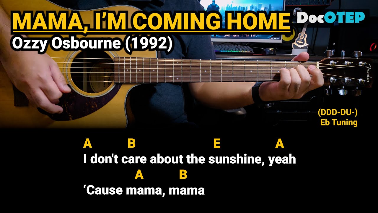 Mama, I’m Coming Home - Ozzy Osbourne (1992) Easy Guitar Chords Tutorial with Lyrics