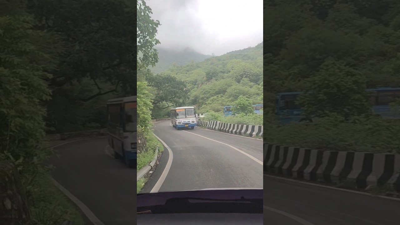 🇲🇰Mount Abu Roads | Cars On Hill Roads #brahmakumaris #travel #mountabu #nature #weather #love