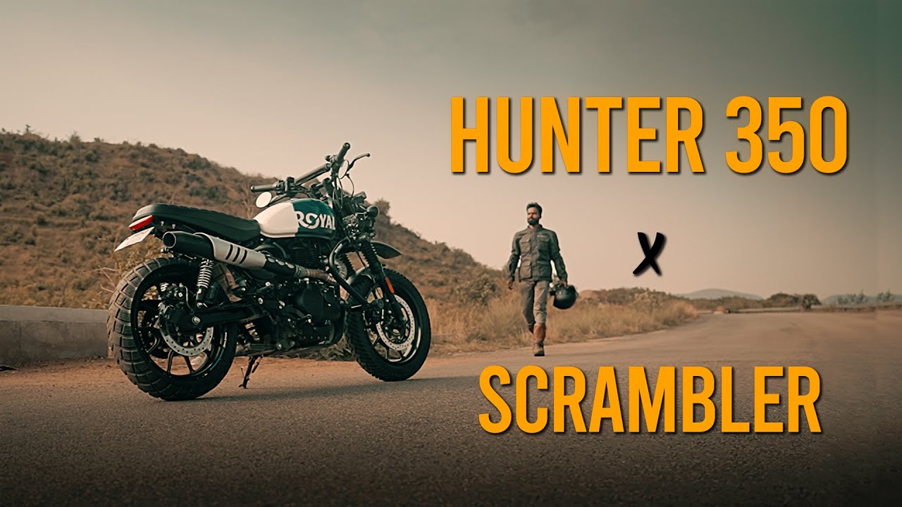 First time in India | Hunter 350 modified into a scrambler