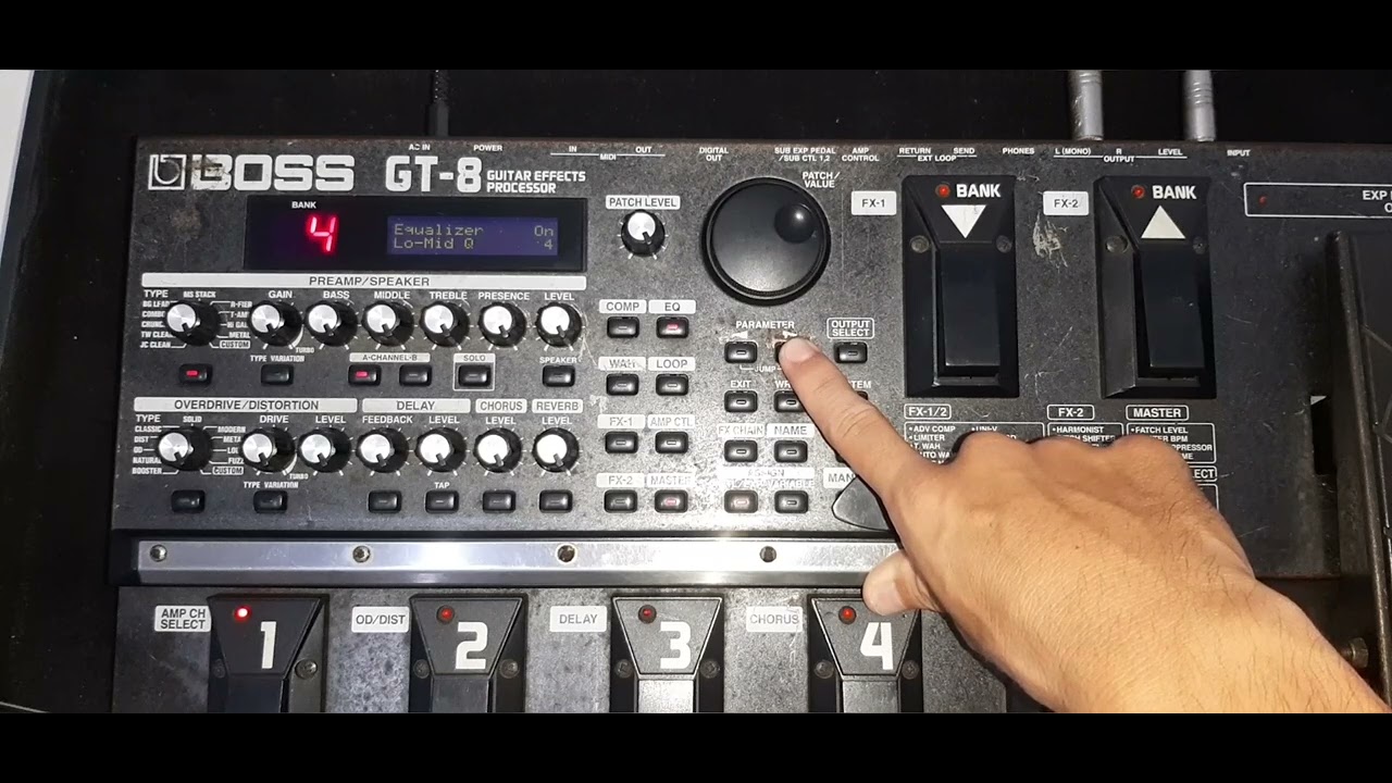 Boss GT-8 : Entendendo como funciona o equalizador da pedaleira digital.