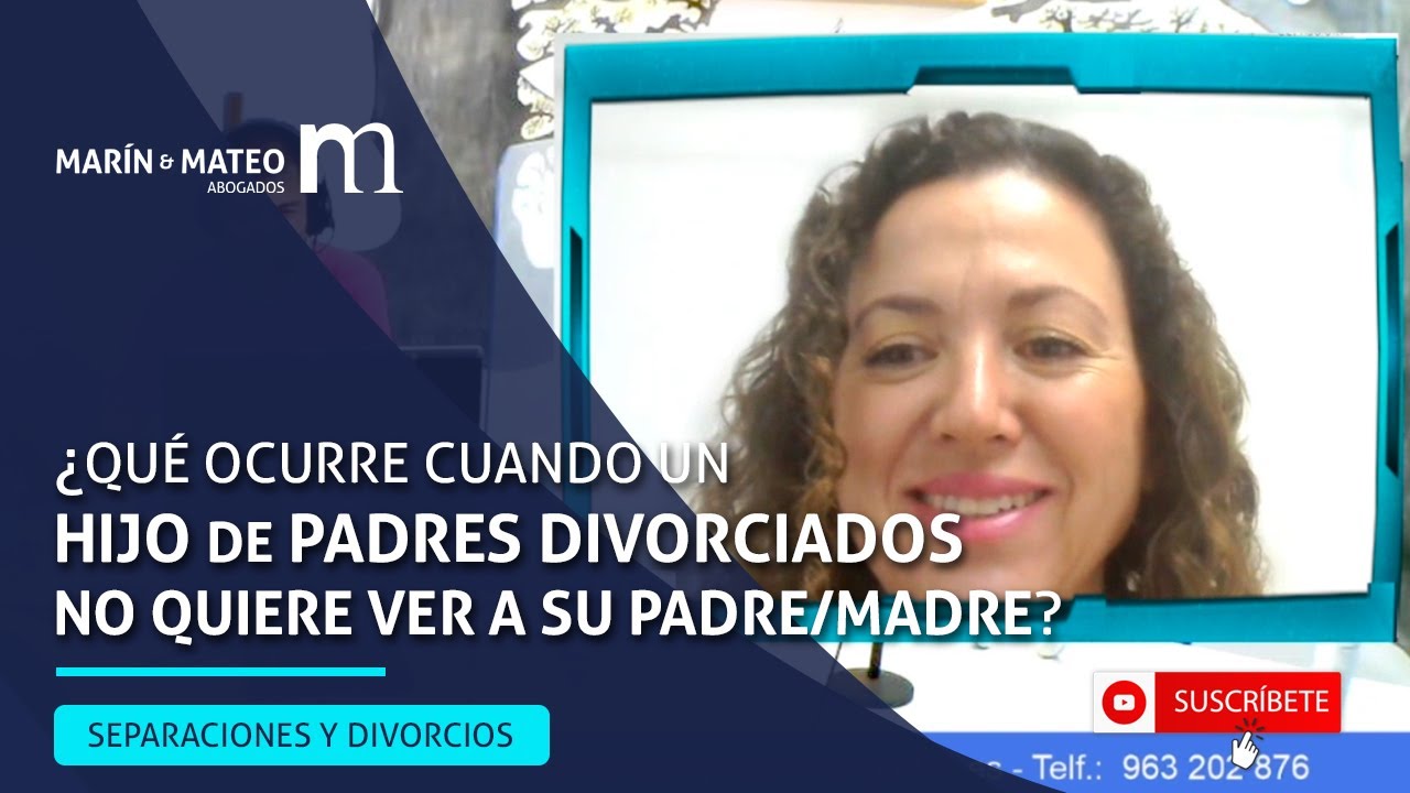 ¿Qué ocurre cuando un hijo de padres divorciados no quiere ir con su padre o madre?