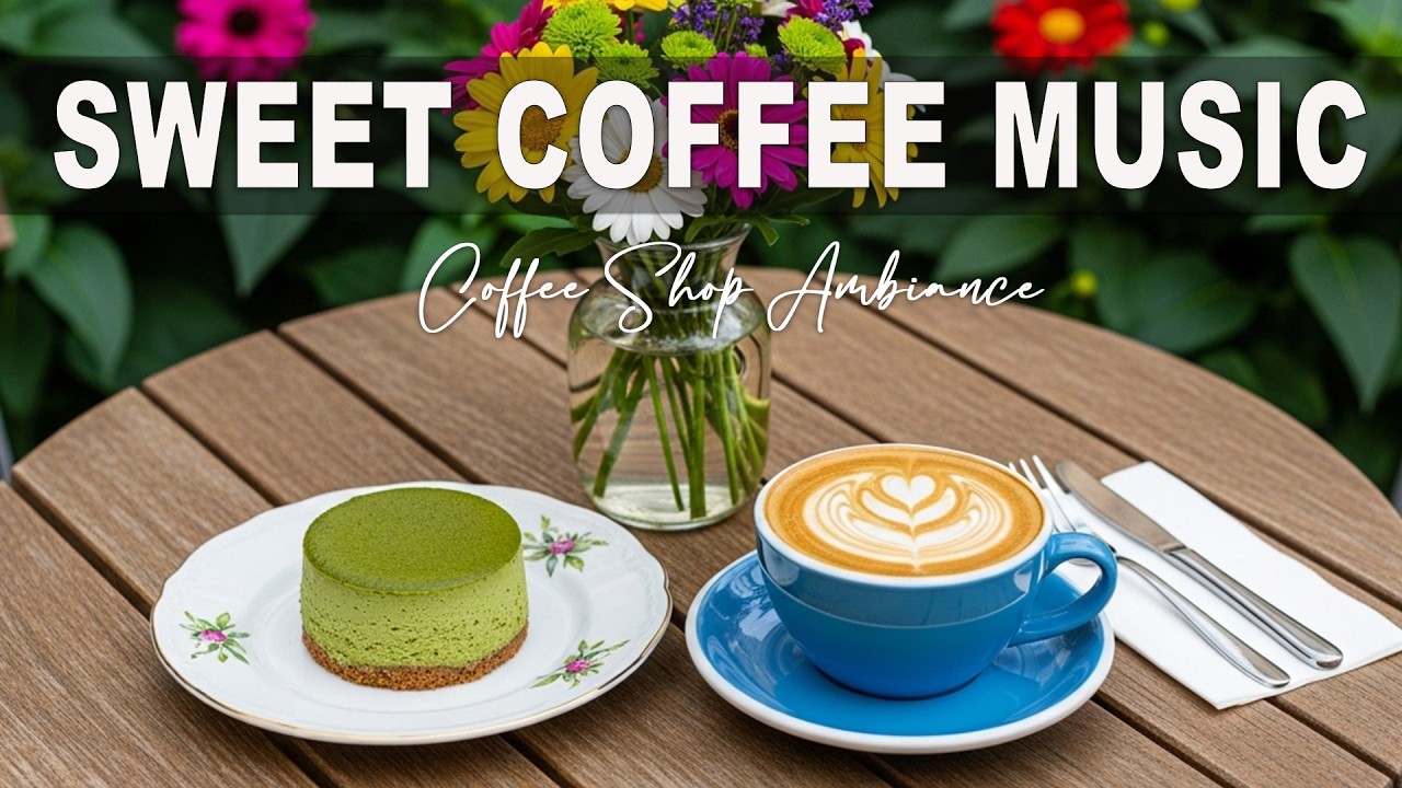 Sweet Coffee Music 🎶 Coffee Shop Ambiance & Positive Bossa Nova instrumental for Happy Moods