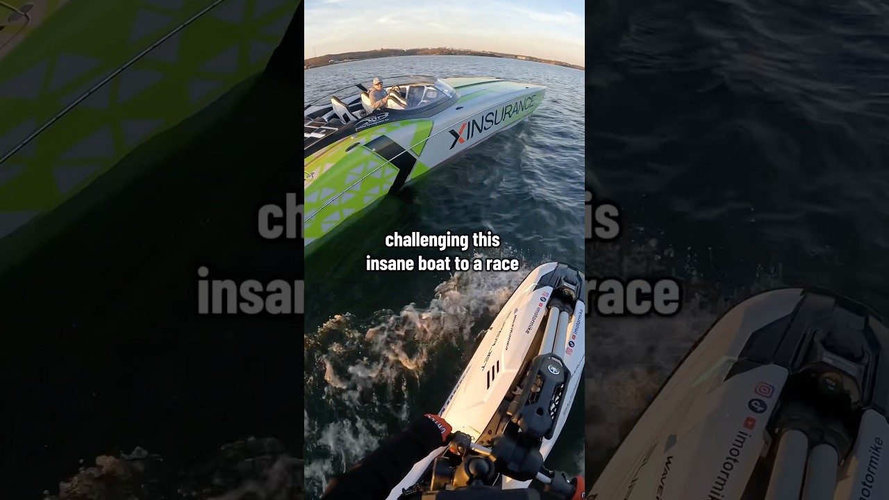 Jetski vs Boat race 