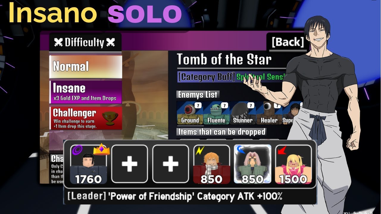 Como solar raid Tomb of the Star (Insano) - Anime World Tower Defense