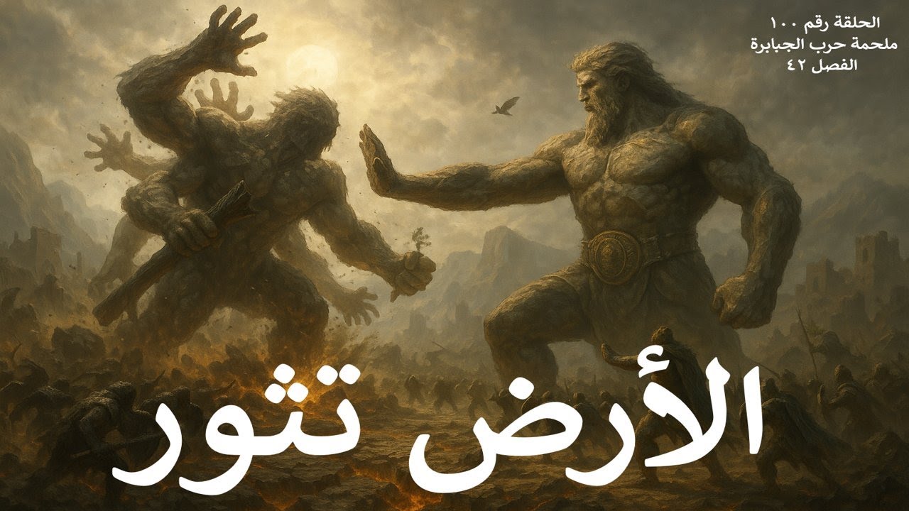 حلقة 100 - ملحمة حرب الجبابرة رقم (الفصل 42) – قبضة الجبال: صرخة المئة يد