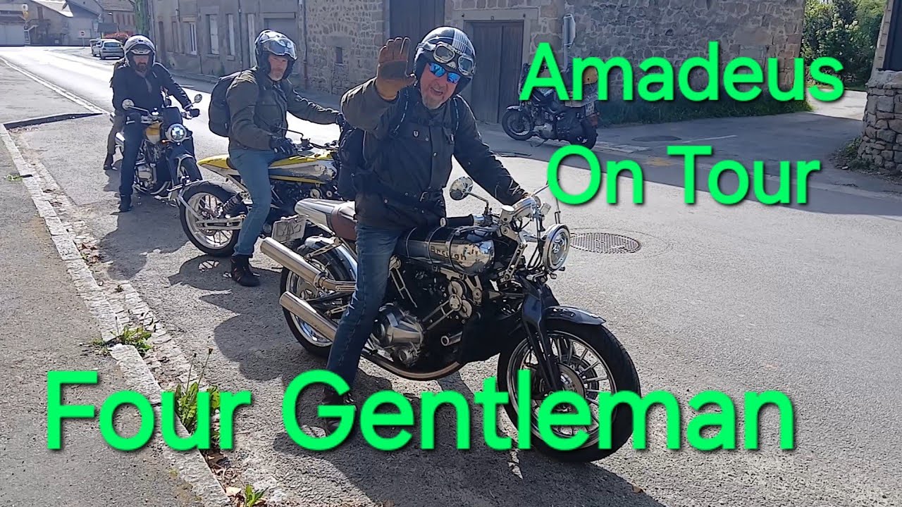 Four Gentleman on Brough Superior SS100 MKII