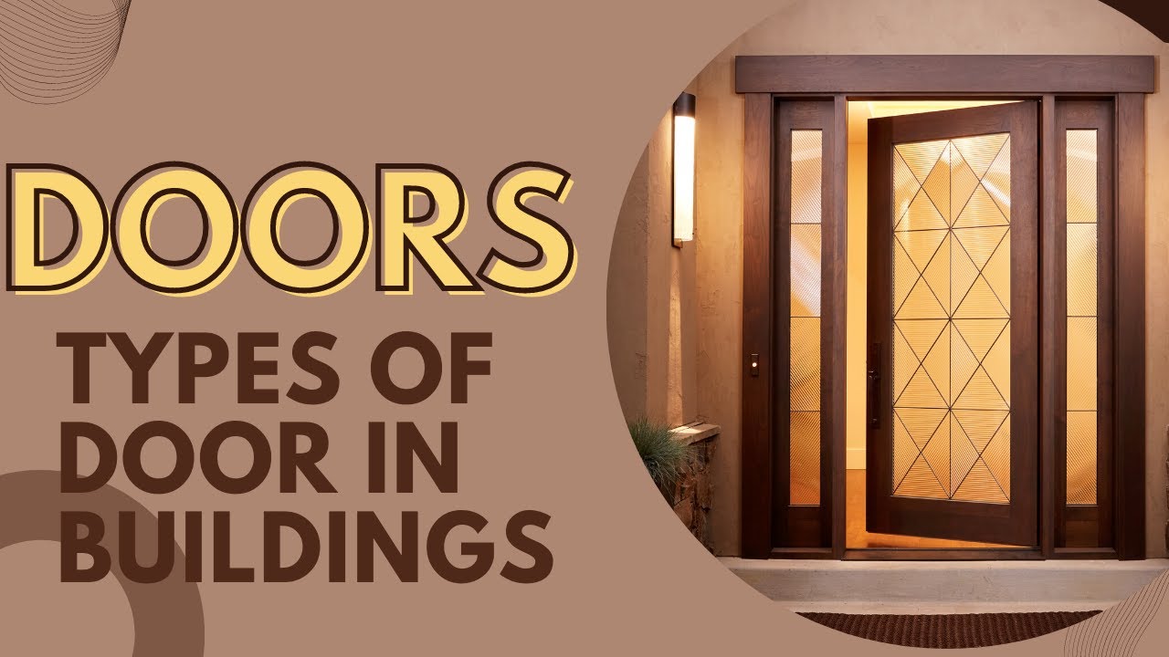 Types of Doors in Building |HINDI| Building Construction & Material | B.Arch. B.Tech Civil Diploma |