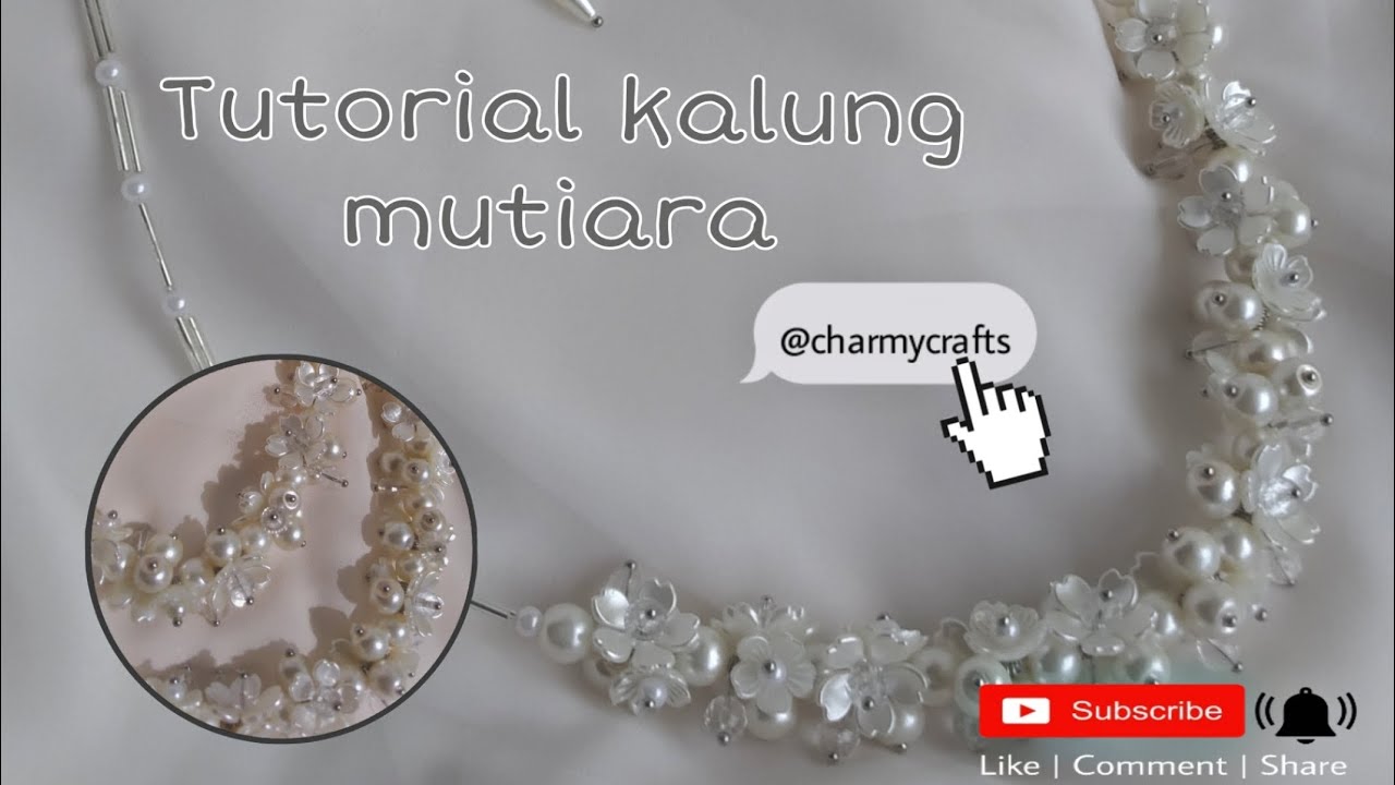 Tutorial kalung mutiara hijab yang lagi viral / DIY