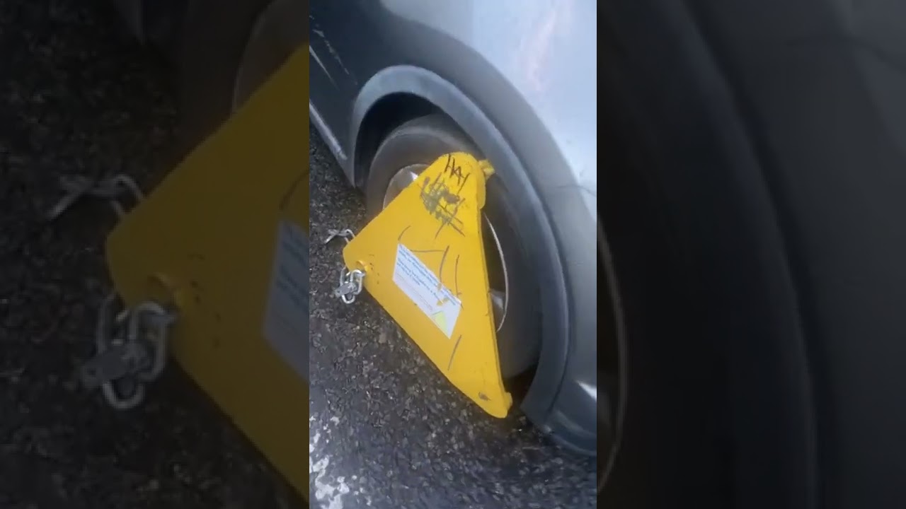 Untaxed vehicle clamped