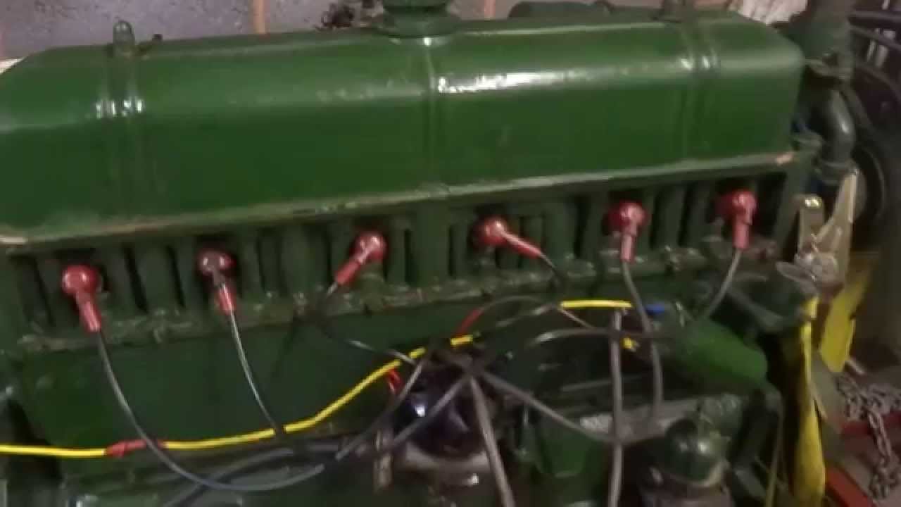 BEDFORD QL ENGINE TEST..BEDFORD 28HP ENGINE
