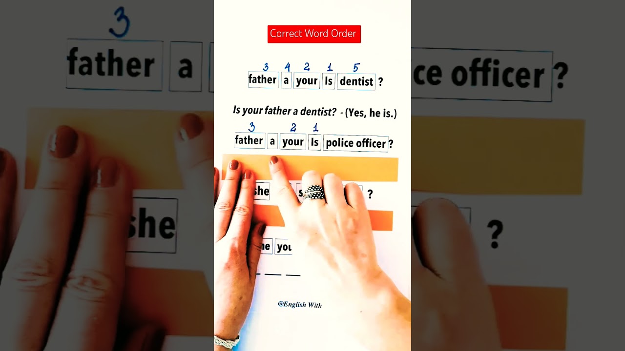#WordOrder  #english #englishwithalina  #onlinelesson #teacher #teaching #TESOL #easyenglish #ESL