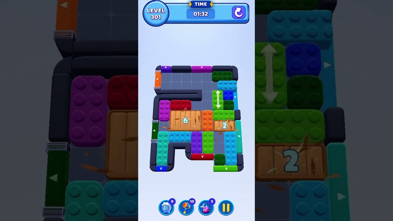 Color Block Jam Level 301 Solution Walkthrough#colorblockjam #gaming #games #colorblockjamgame #game
