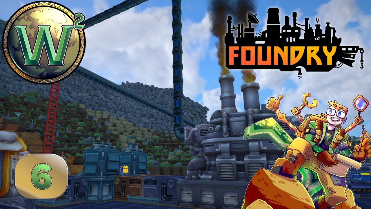 Foundry - 0.5 Demo - Concrete & Expanded Steam Power & Incinerator - Let's Play - Episode 6