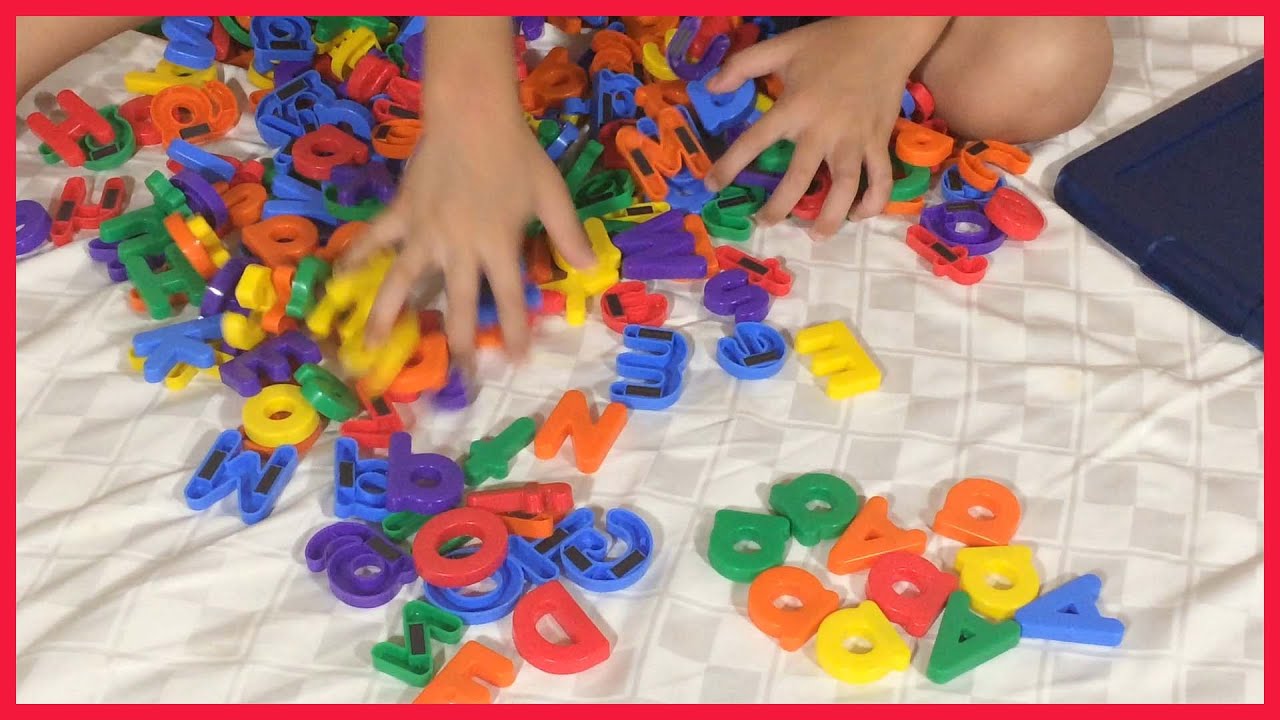 2-min challenge finding letter A alphabet magnets