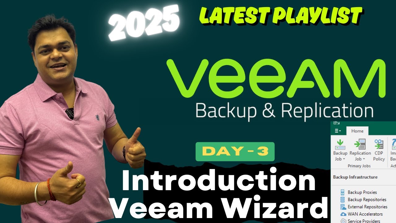 Identification of Veeam Backup Wizard ! Veeam Backup Course 2025 ! DAY-3