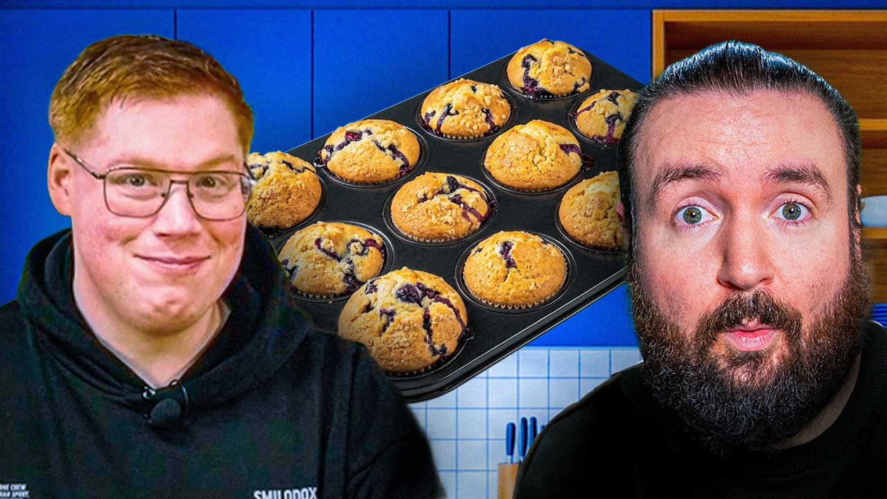 @Gamerstime und Ich BACKEN das EINFACHSTE BLAUBEER-MUFFIN Rezept jemals (er musste mich beruhigen)