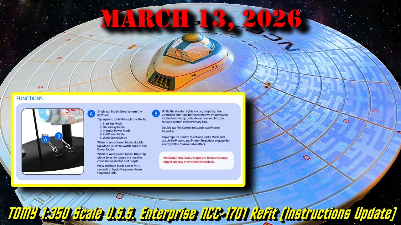 TOMY Plus Star Trek The Motion Picture 1:350 U.S.S. Enterprise NCC-1701 Refit (Instructions Update)