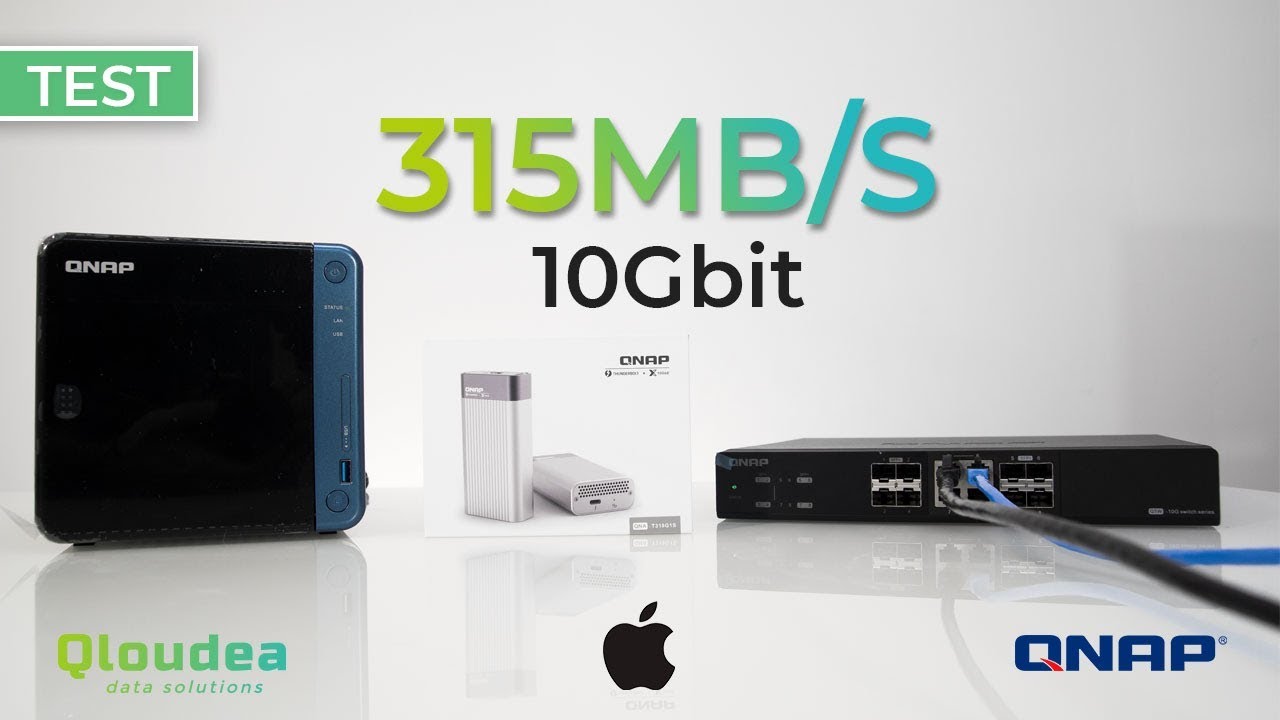Test de Velocidad red 10Gbit en Macbook y QNAP
