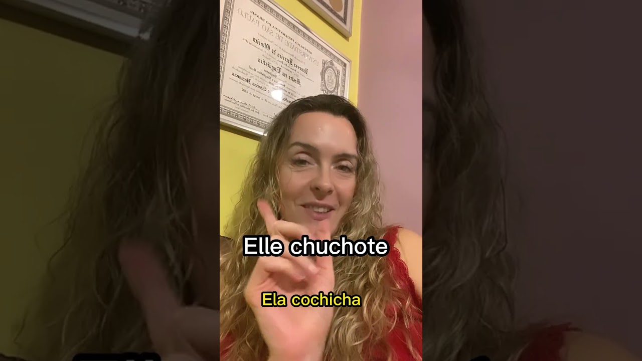 Verbo Chuchoter em Franc&ecirc;s | N&atilde;o pense besteira, &eacute; Cochichar #frances #shortsvideo