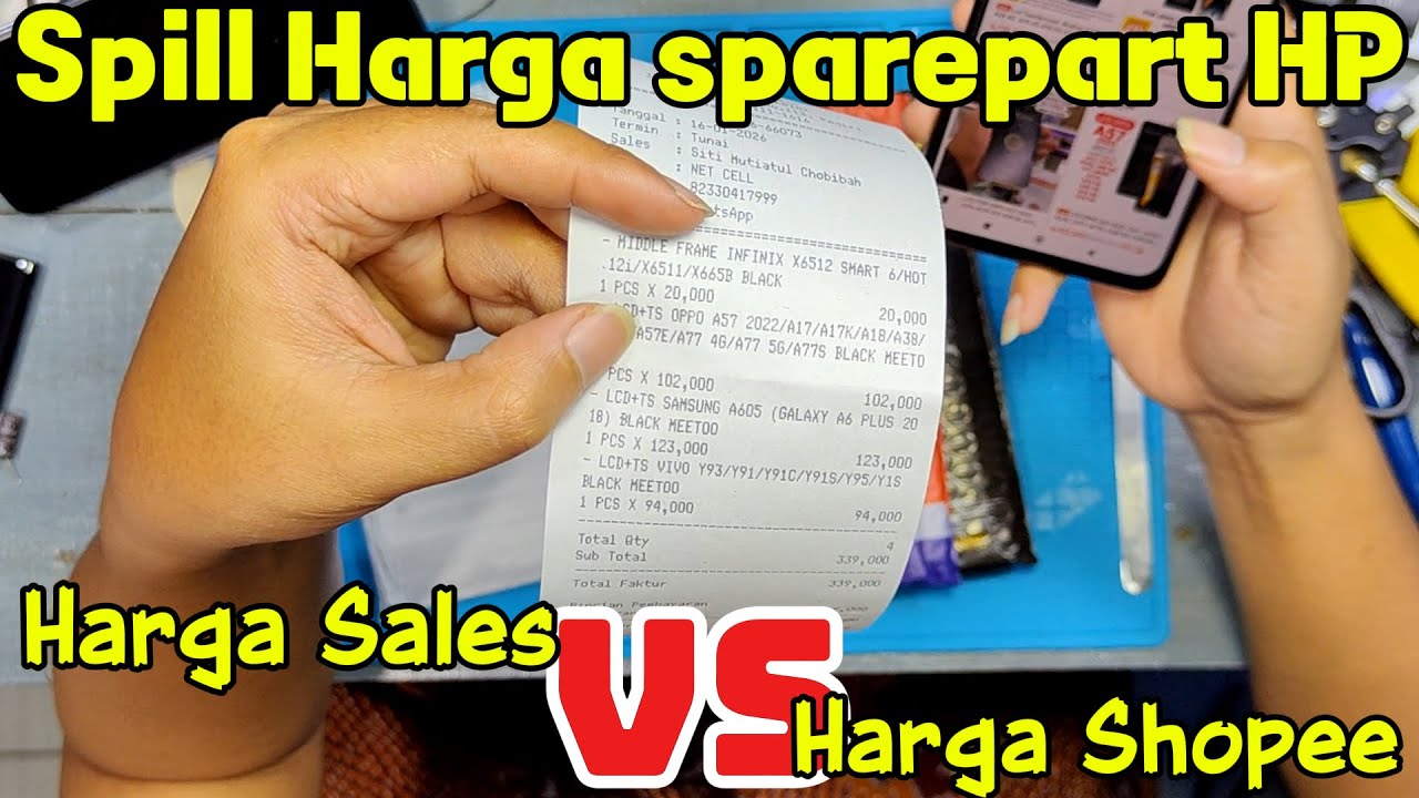 Spill Harga Sparepart HP dari Sales 