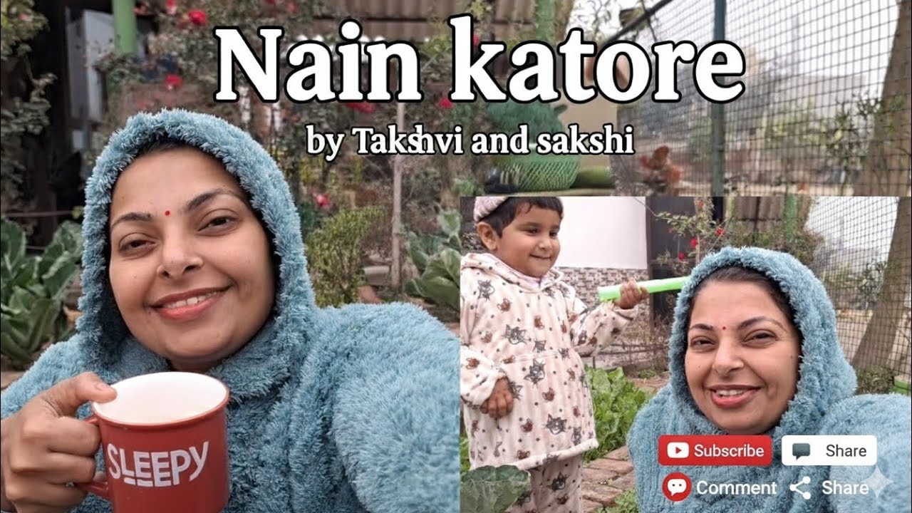 Nain katore by mummy beti.. Aaj bnaye mummy ne methi ke laddu