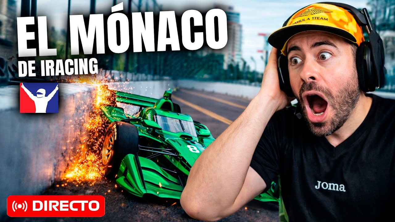 🔴Disputo el PELIGROSO GP de 100 VUELTAS en iRacing // INDYCAR OFICIAL😱