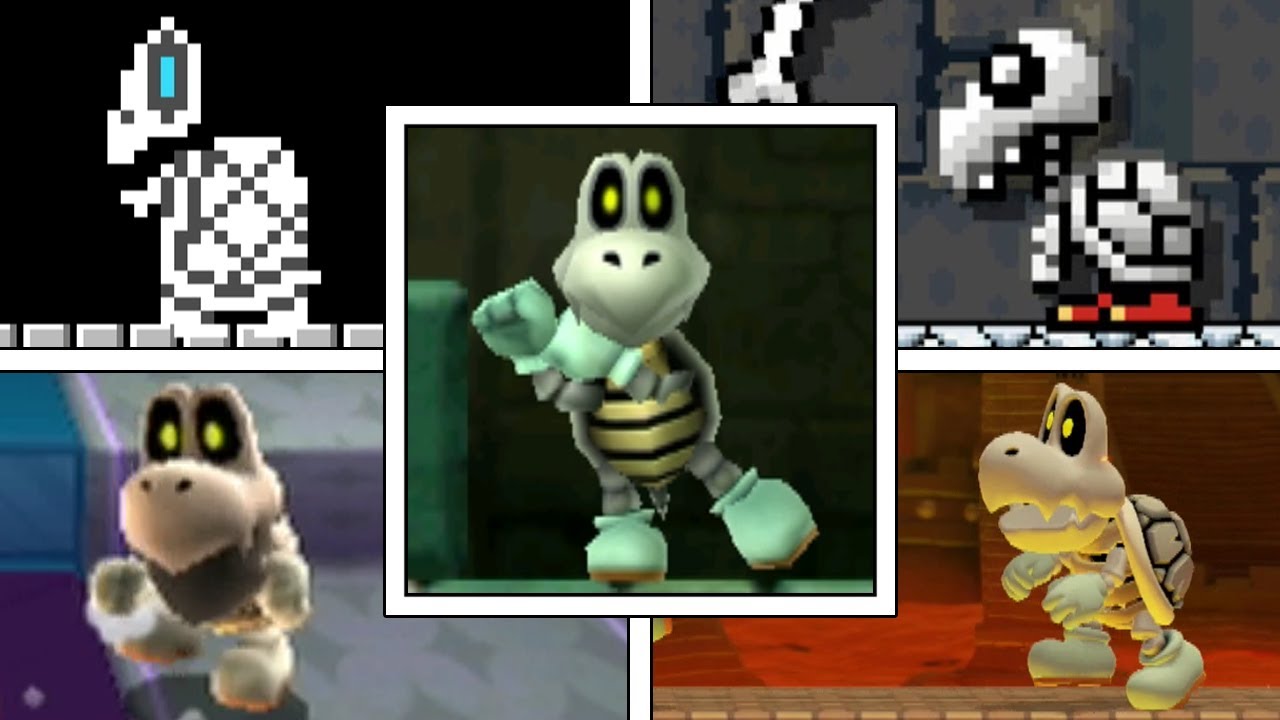 Evolution Of Dry Bones In Super Mario Games + Facts (1988-2020)