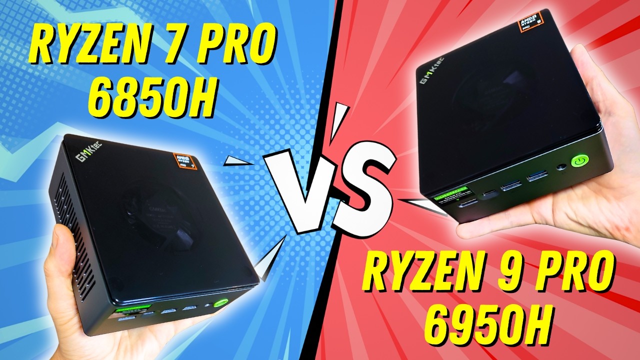 R7 Pro 6850H против R9 Pro 6950H: битва бенчмарков! [GMKtec M7 против M7 Pro]