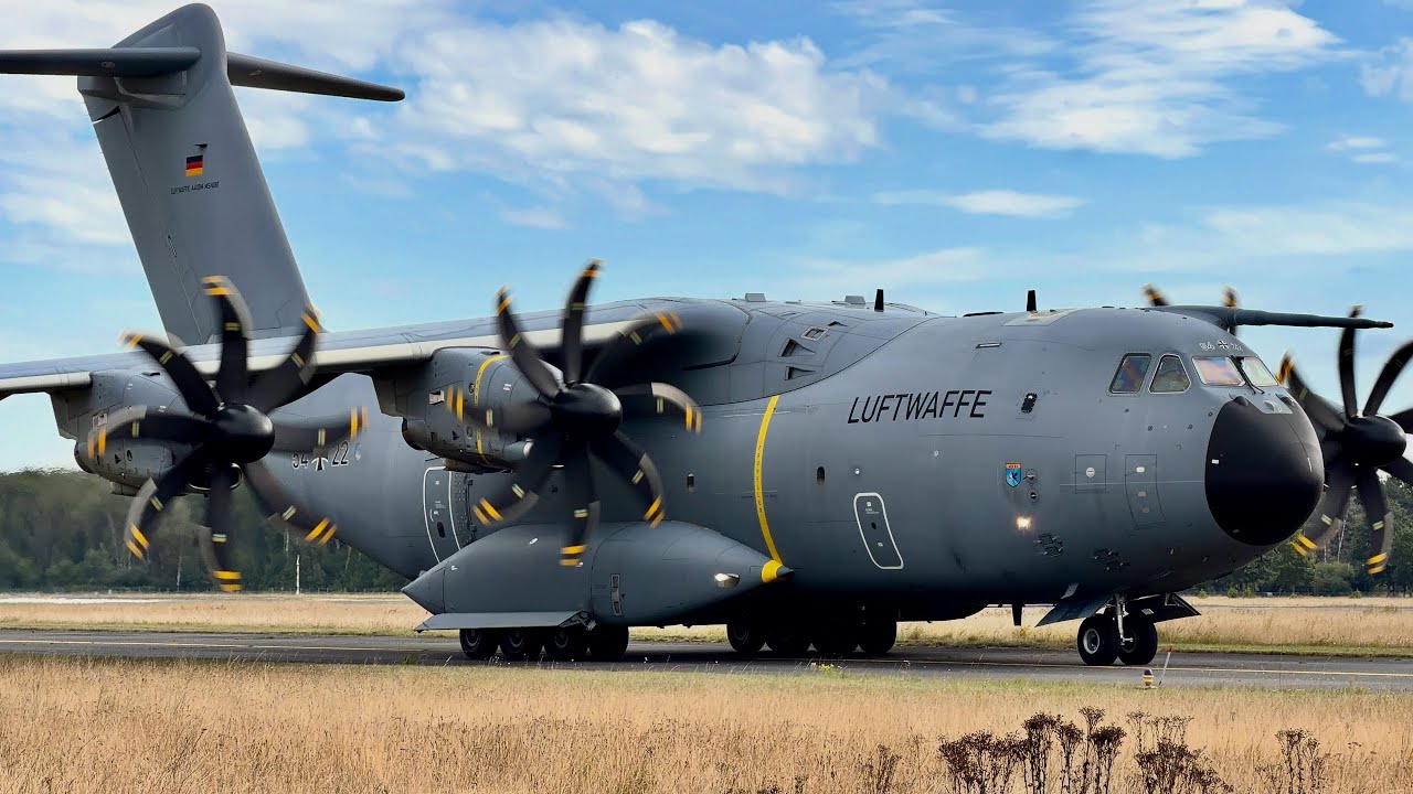 Military Planespotting with A400s, C-130s and more | Celle Air Base (ZCN/ETHC) | 2025