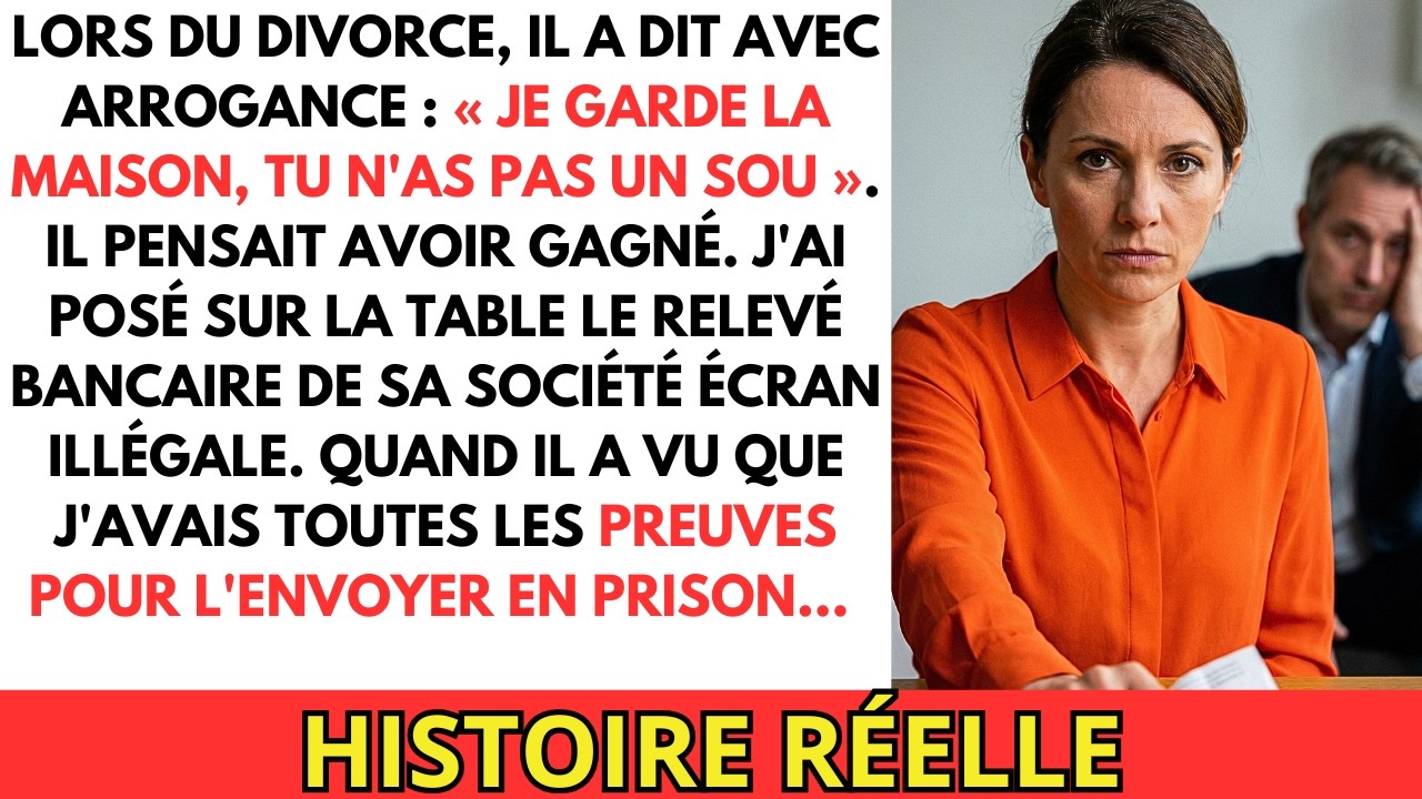 « Je garde la maison » a-t-il ri. J'ai sorti le relevé de sa société écran.