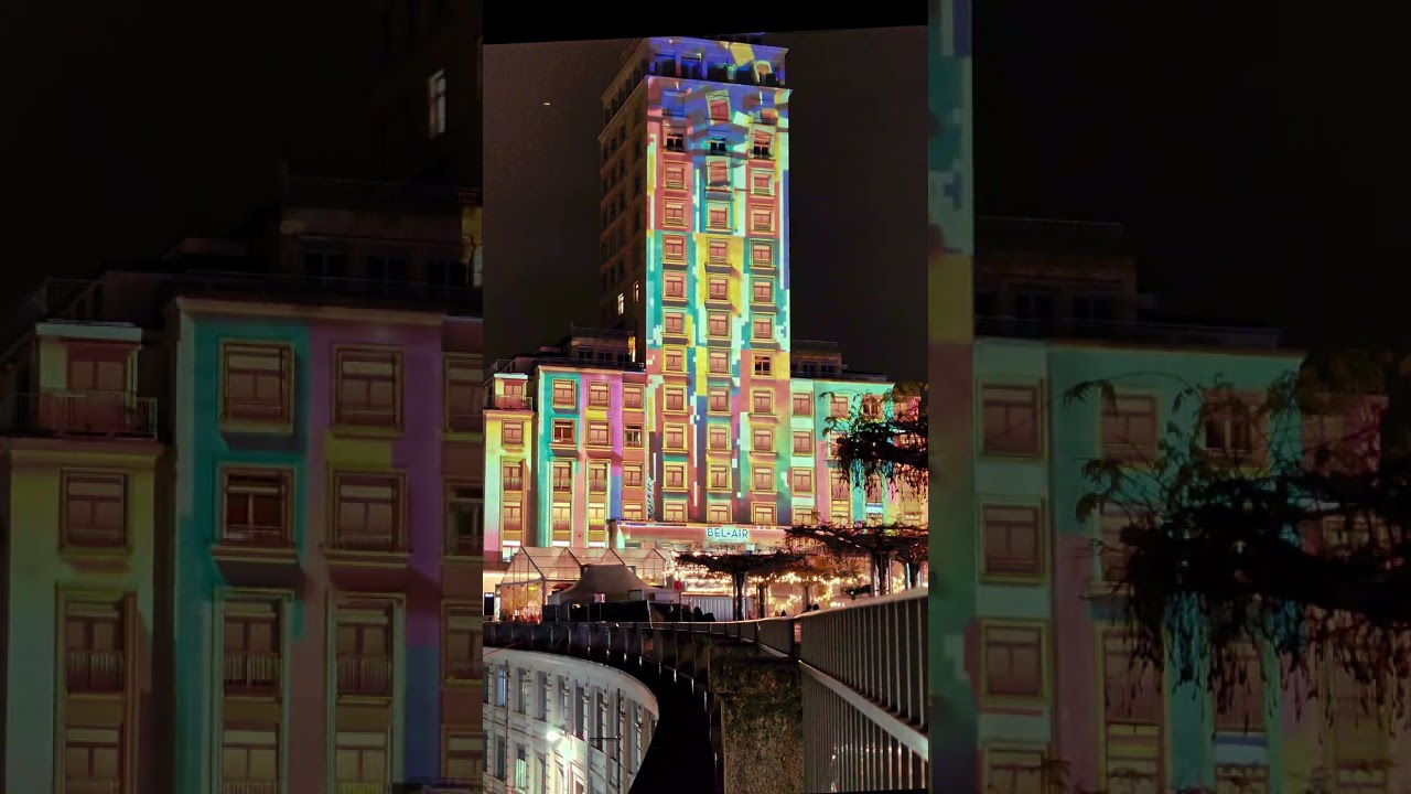 Lausanne After Dark Colorful Projection Mapping Show Bel-Air Switzerland Alexis Gabirot Magéo 9:16