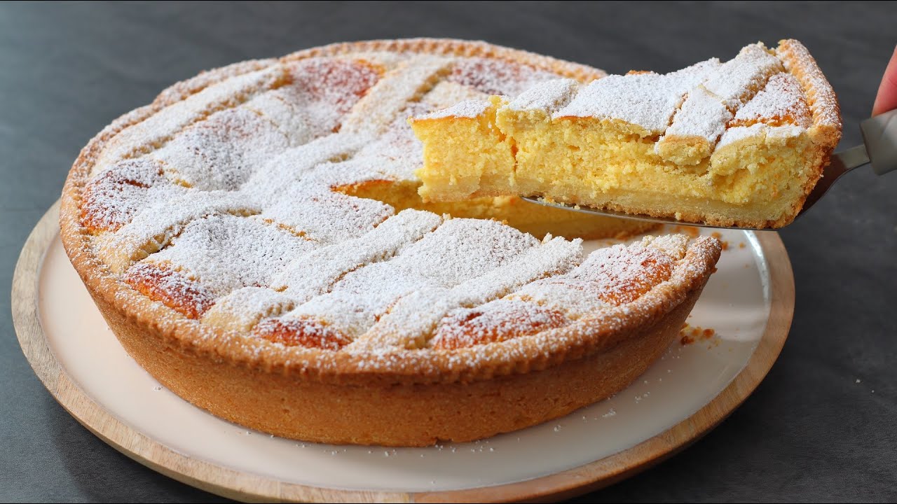 CROSTATA con Crema di Ricotta ricetta della Nonna Tradizionale