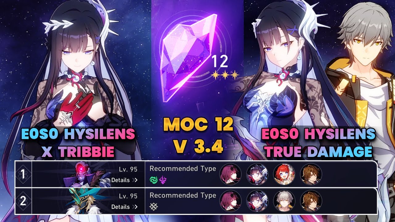 E0S0 Hysilens x Tribbie & E0S0 Hysilens True Damage | MOC12 | 3 Stars | HSR | V3.5 |