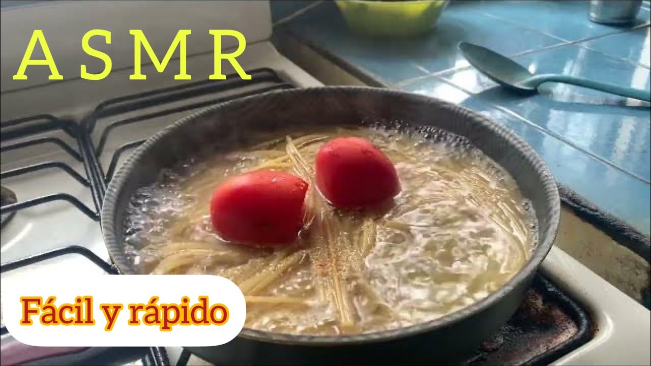 ASMR VOZ COMBINADA RECETA DE COMIDA