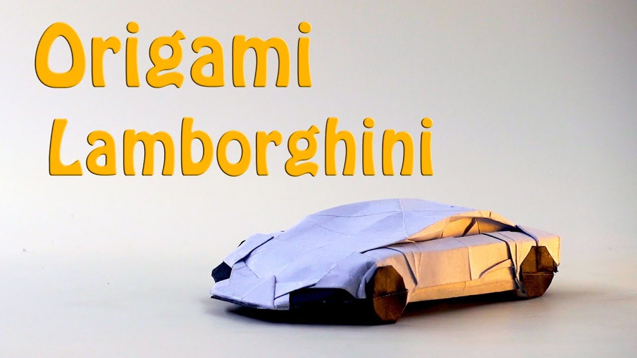 🔴Origami  LAMBORGHINI🔴 How to Make a paper LAMBORGHINI/Car(Im Young Gwang)
