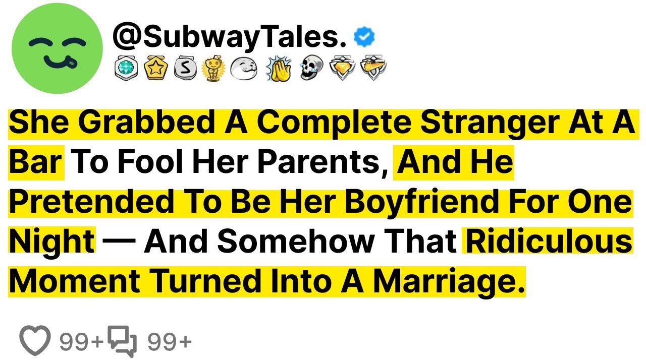 She Grabbed A Complete Stranger At A Bar To Fool Her Parents, And He Pretended To Be Her Boyfriend..