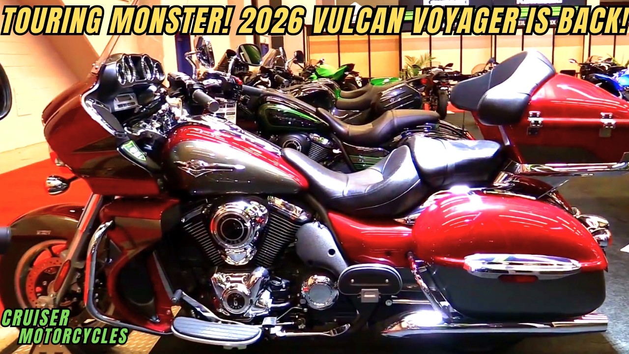 Kawasaki возвращается! Безумный Vulcan 1700 Voyager ABS 2026 года!