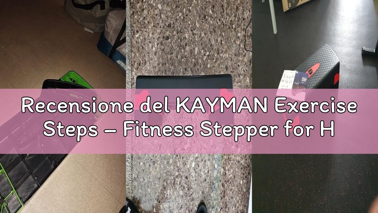 Recensione del KAYMAN Exercise Steps – Fitness Stepper for Home & Gym, Suited for Aerobics, Cardio,