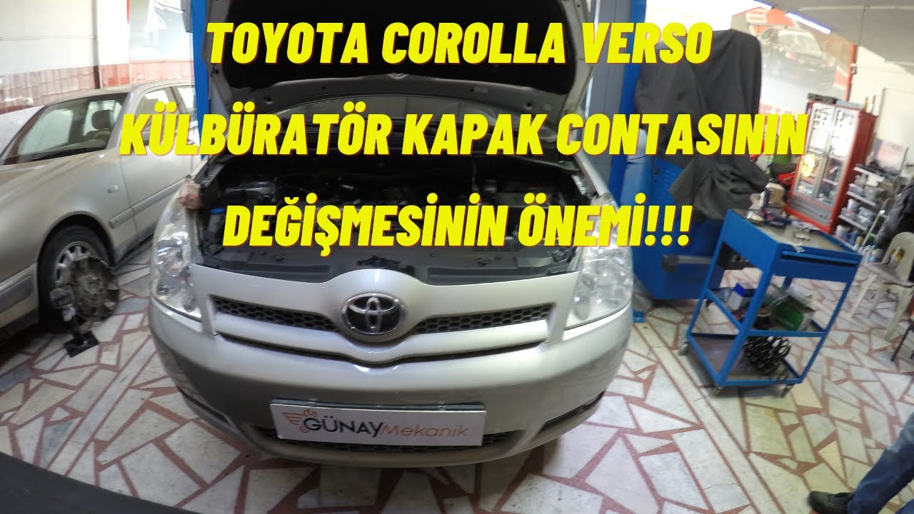Toyota Üst Kapak Conta Değişimi. Toyota Verso Buji Değişimi