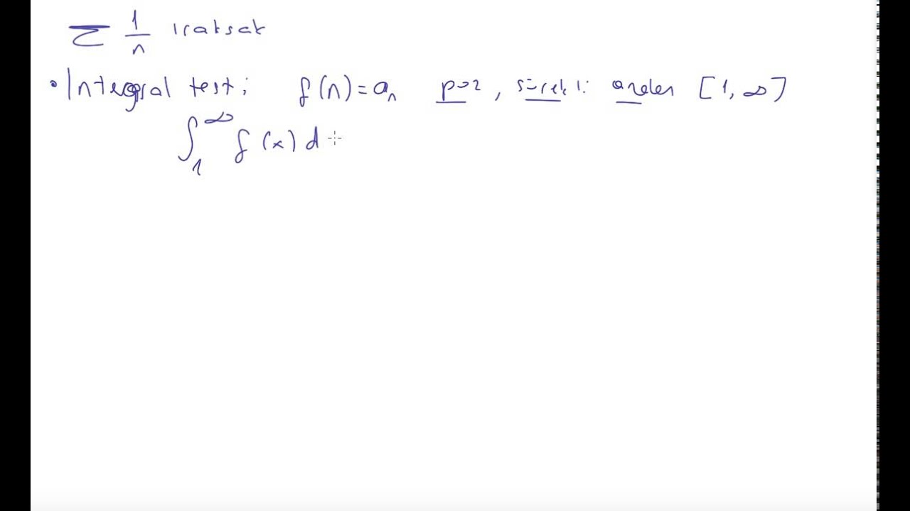 49) Kalkülüs 2 - Seriler için genel hızlı özet, neler gördük ? hangi testi nerede kullanabilir